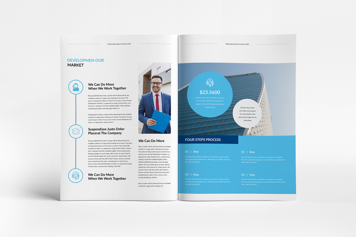 Annual Report Template | Canva, a Brochure Template by PixWork (Photo 6 of 9)