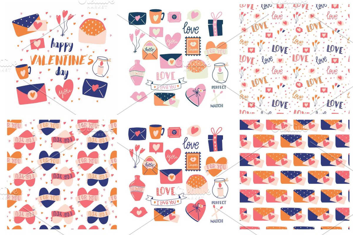 BIG Valentine Collection 100% Vector, a Decorative Illustration by Blue Lela Design (Photo 7 of 9)