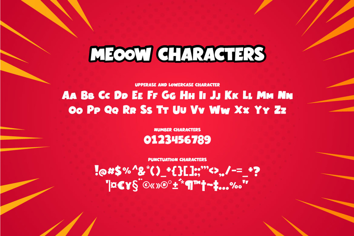 Meeow - Playful Comic Font, a Font by Mightyfire (Photo 5 of 5)