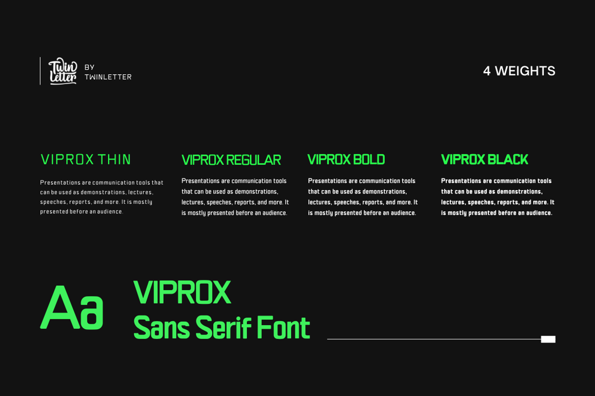 Viprox, a Sans Serif Font by twinstd (Photo 2 of 12)