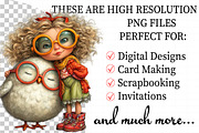 Whimsical Easter Cartoon Girl Clipar, an Illustration by Daily.Designs (Thumbnail 2 of 7)