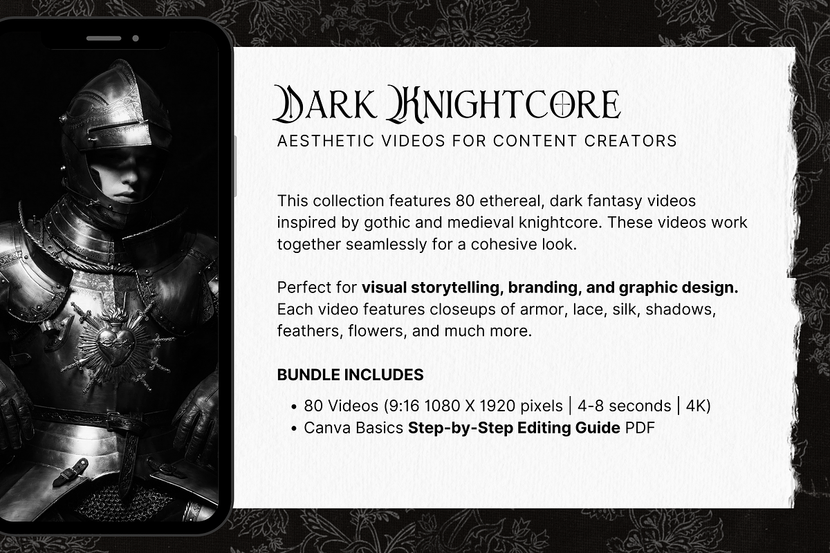 Dark Knightcore Video Bundle, a Social Media Template by The Flossy Finch (Photo 3 of 20)