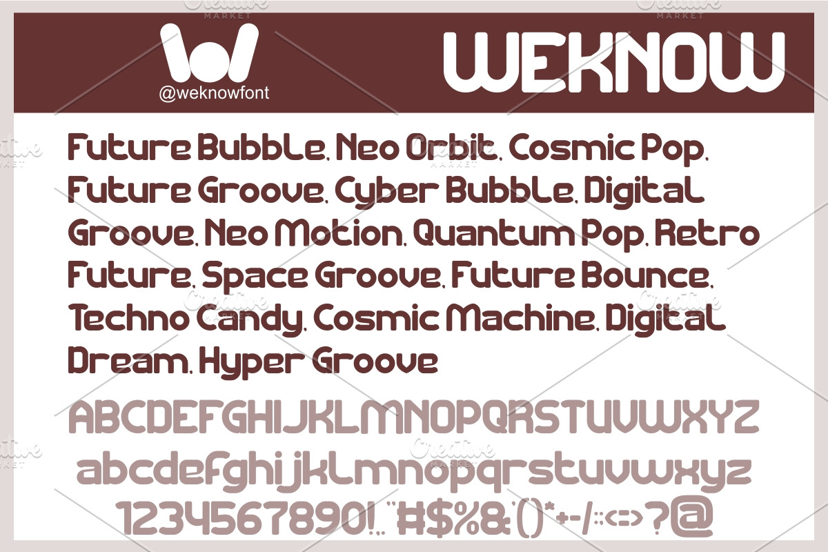 Chocolate font, a Sans Serif Font by weknow (Photo 5 of 8)