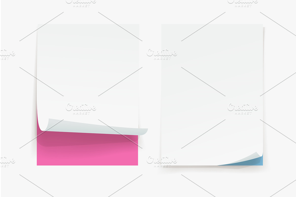 paper curled lists on white in, an Object Illustration by IfH
