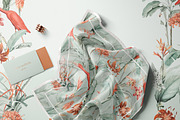 Tropical Mint Orange Paper Pack, a Pattern Graphic by paper aesthetic (Thumbnail 7 of 7)