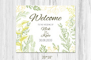 Wedding collection. Green herbs, an Invitation Template by Alena Kaz (Thumbnail 8 of 8)