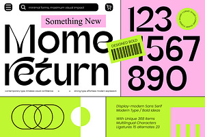 Momereturn Modern Sans Serif, a Sans Serif Font by timelesstype.co