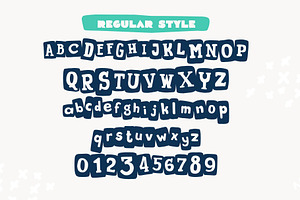 New Collage Colored Font