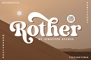 Rother - Modern Retro Serif Font