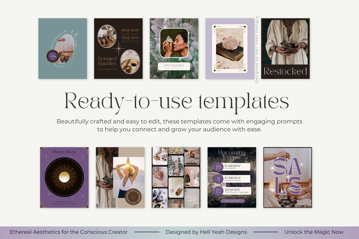 Midnight Instagram Templates Bundle, a Social Media Template by Hell Yeah Designs (Photo 9 of 13)