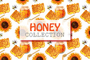 Honey and sunflower, a Background Graphic by Katya Hatsak (Thumbnail 1 of 3)