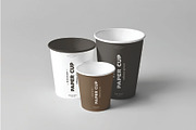 Trio Set Coffee Paper Cups Mockup, a Cups & Container Mockup by DesignRushMarket (Thumbnail 2 of 2)