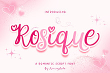 Rosique - Script Font