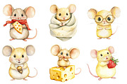 Cartoon Mouse Clipart PNG, an Illustration by SinaCreation (Thumbnail 5 of 5)