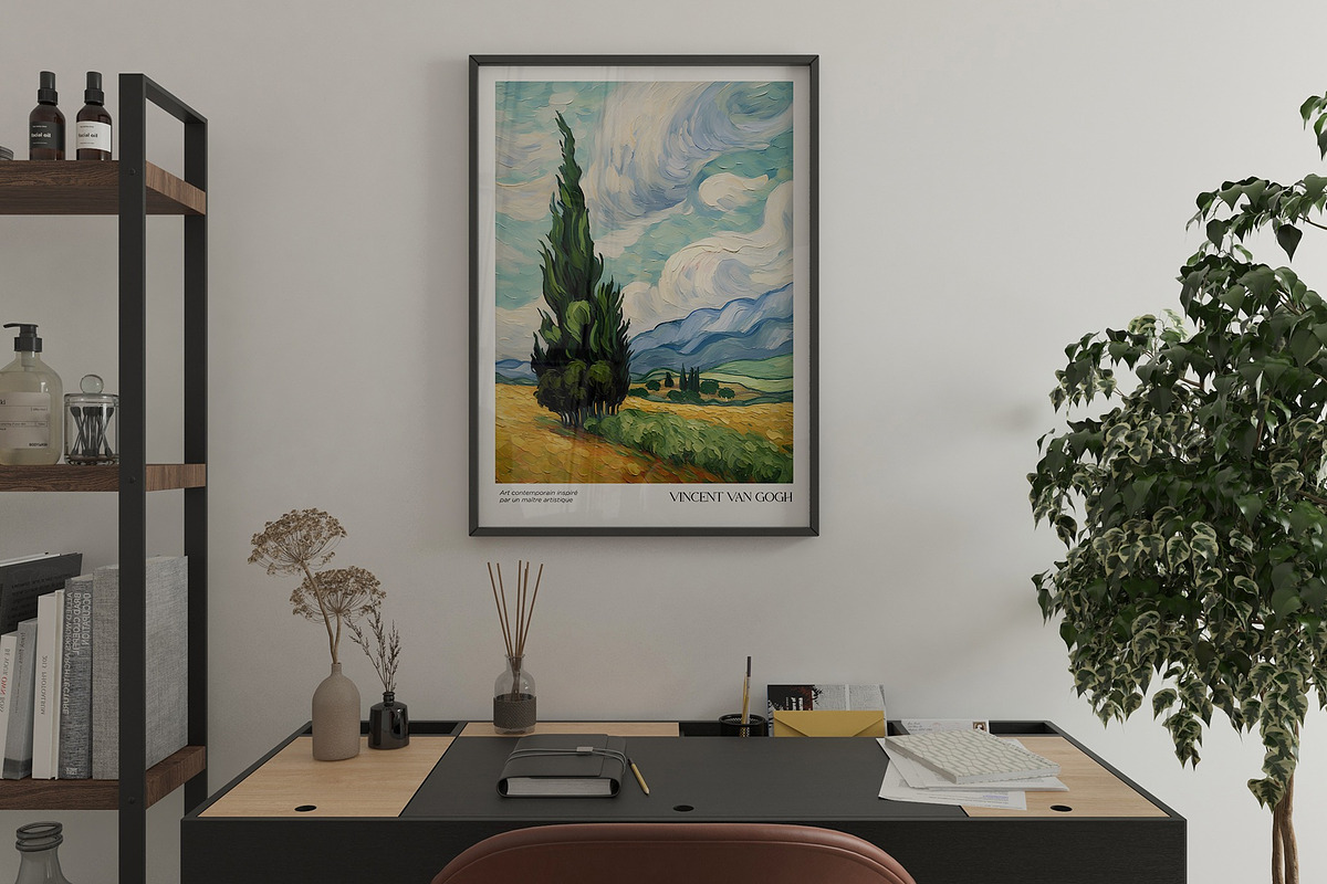 Art Poster Inspired by Van Gogh, a Decorative Illustration by Vibrand Studio (Photo 7 of 12)