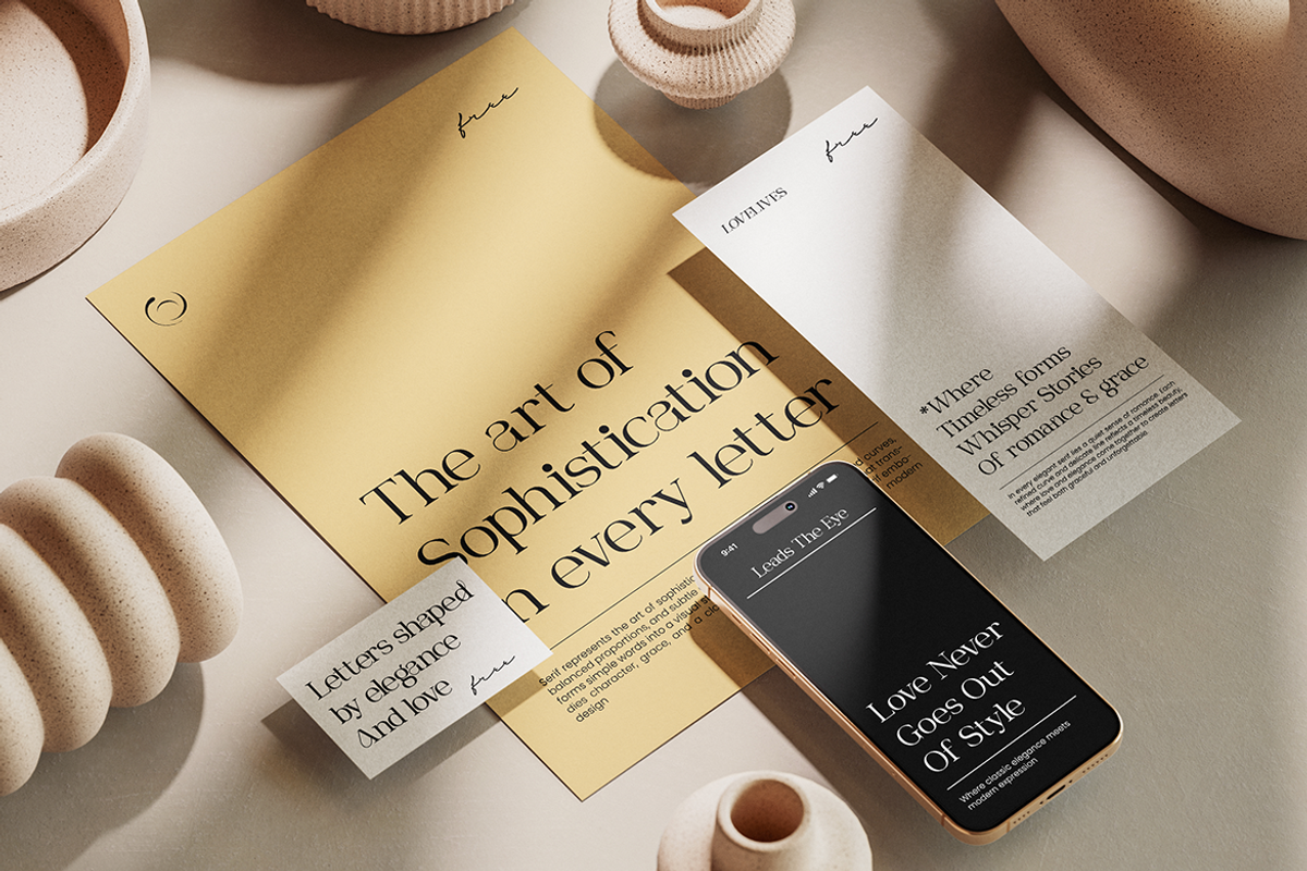 Roviane Modern Serif Font, a Serif Font by Rasio Studio (Photo 9 of 9)