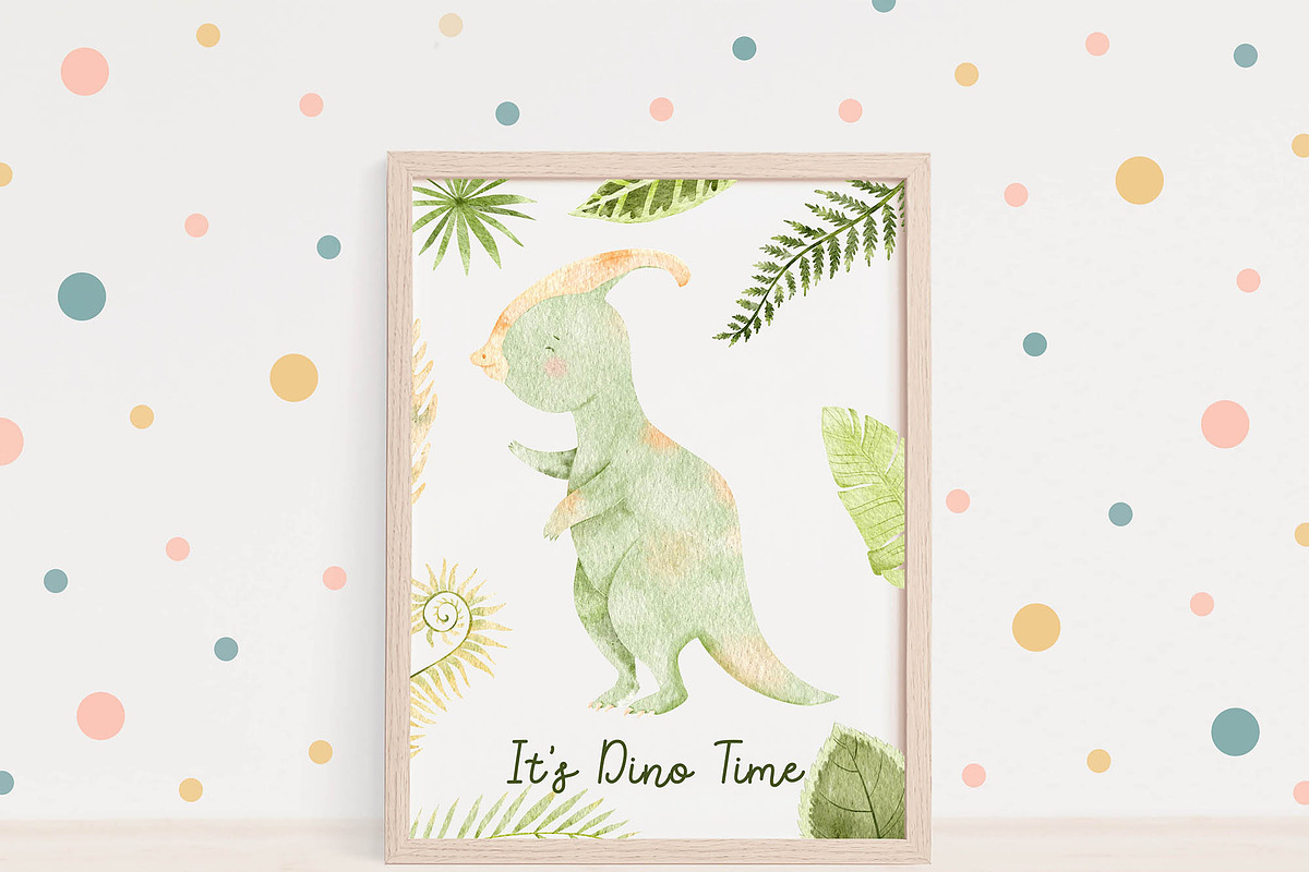 Birthday Baby Dinosaurs watercolor, an Animal Illustration by Watercolor Nastasia Art (Photo 4 of 7)