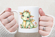 Cute Baby Dragons Clipart, an Illustration by Sublimation Artist (Thumbnail 5 of 6)