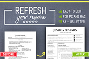Clean Resume Template /Word /Mac PC, a Resume Template by LevelUpResume (Thumbnail 1 of 5)