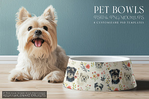 Pet Bowls PNG & PSD Mockups, a Product Mockup by mock-ups