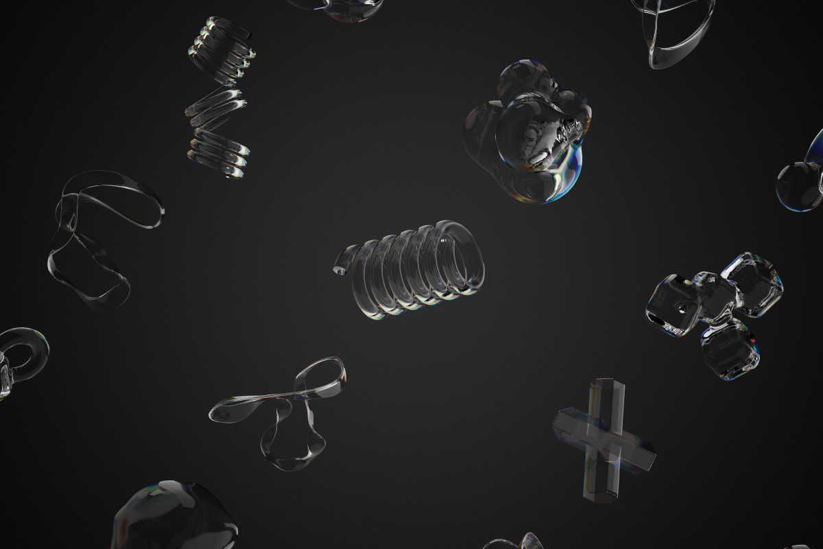 Dispersion 3D Glass Shapes Pack, an Object Graphic by Illustrava (Photo 5 of 7)