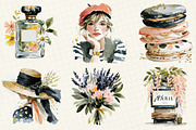 Harming Paris Clipart Collection, an Illustration by DreamCafeArt (Thumbnail 2 of 6)