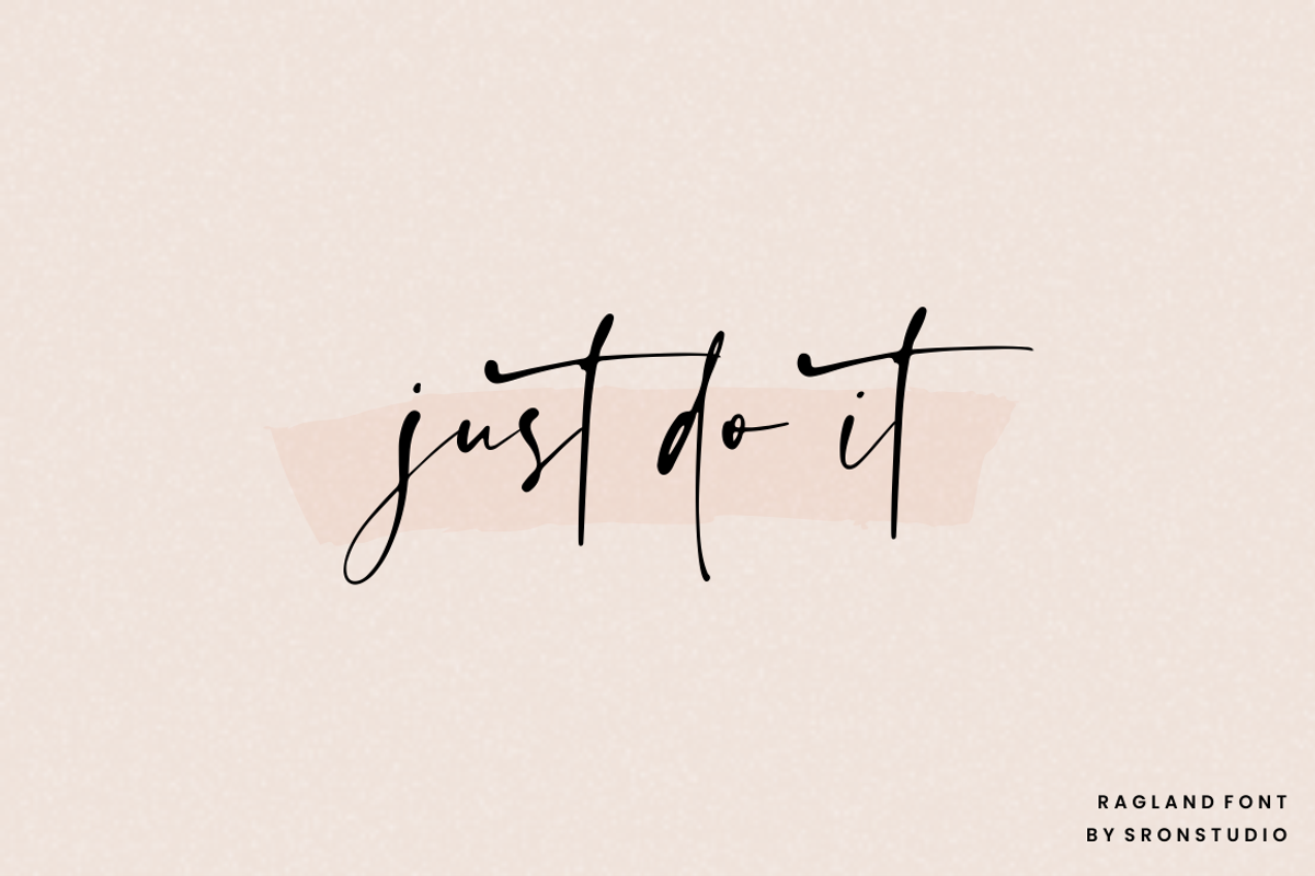 Ragland - Handwritten Font, a Script Font by Sronstudio (Photo 12 of 15)