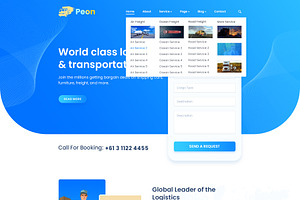 Peon - Logistic PSD Template