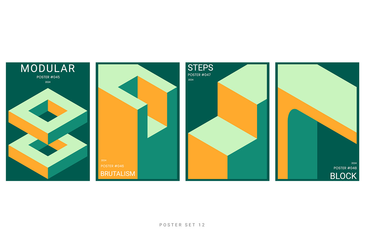 Modernist Posters, a Background Graphic by Léo Alexandre (Photo 13 of 16)