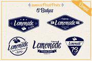 Lemonade font with 5 Badges Bonus, a Script Font by inumocca_type (Thumbnail 3 of 4)