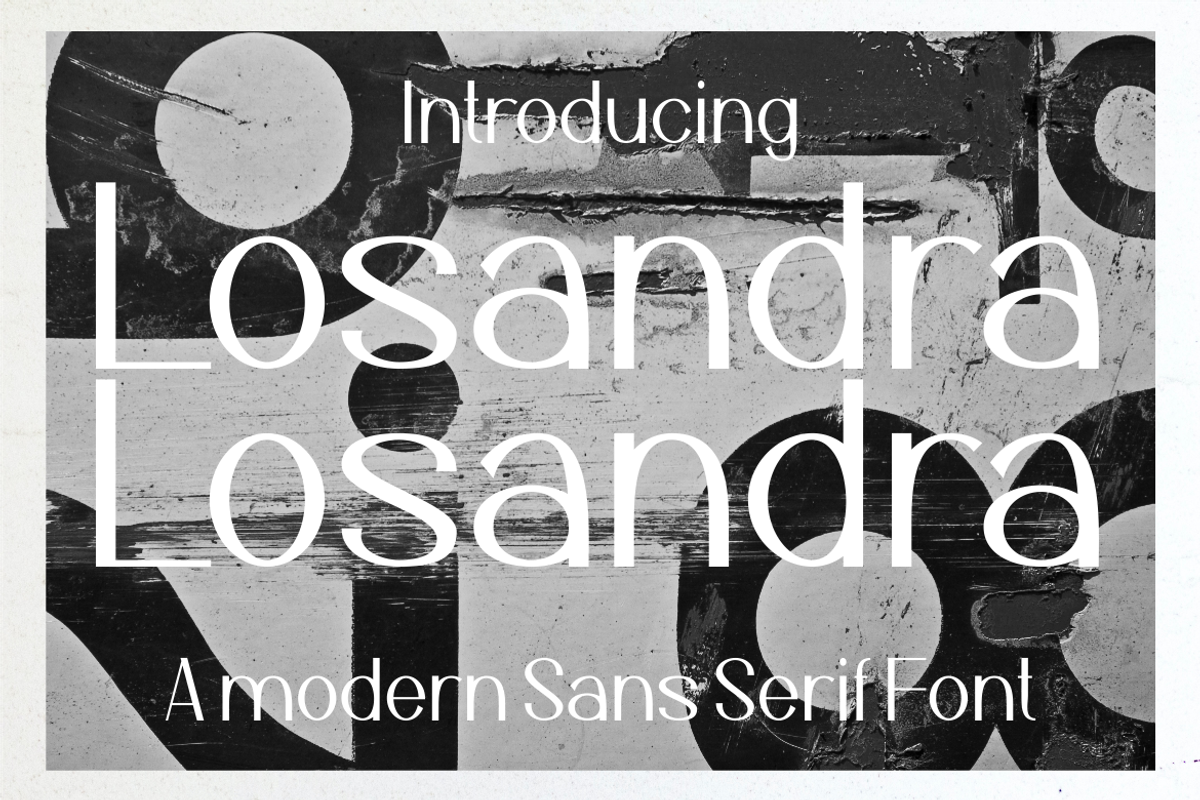 Losandra, a Sans Serif Font by maxstrim_graphich