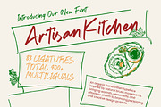 Artisan Kitchen Handwritten Font, a Script Font by stylishtype.co (Thumbnail 1 of 10)