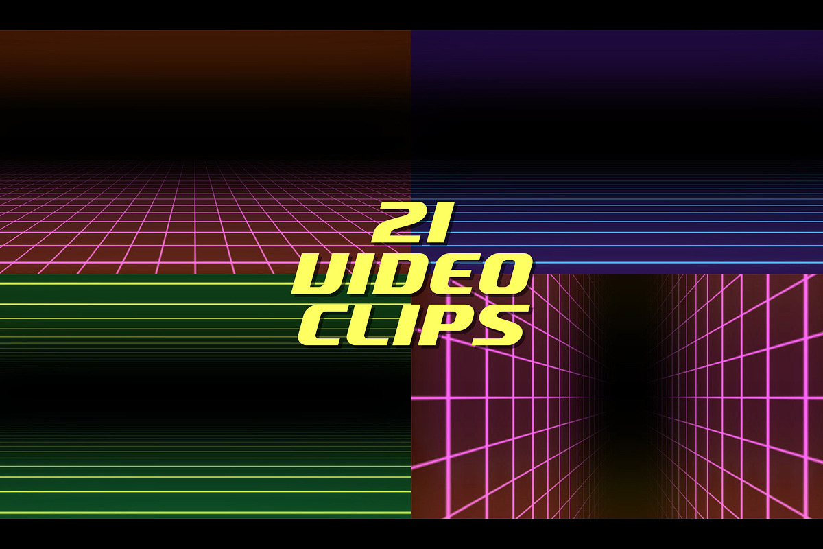 80s VHS Grid Background Videos, a Background Graphic by Enchanted Studios (Photo 2 of 5)