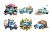 Autumn Truck with Pumpkins Clipart, an Illustration by Daily.Designs (Thumbnail 4 of 5)