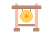 Gong Flat Icon, a Duotone Icon by Pexelpy (Thumbnail 2 of 2)
