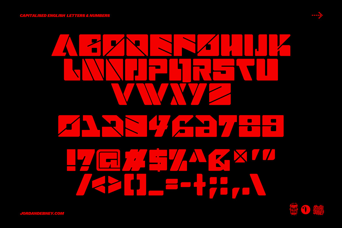 WARNING Font, a Font by Jordan Debney Art (Photo 2 of 4)