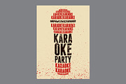 Karaoke grunge vector poster set., an Object Illustration by PoPaShop (Thumbnail 5 of 8)