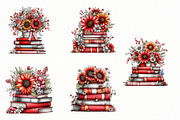 whimsical spring book stack clipart, an Illustration by Designworld (Thumbnail 6 of 6)