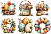 Spring Easter Watercolor Clipart, an Illustration by Craft Nest (Thumbnail 10 of 11)