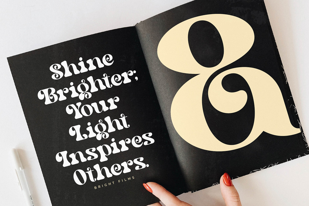 Bright Films Modern Retro Serif, a Serif Font by timelesstype.co (Photo 8 of 20)