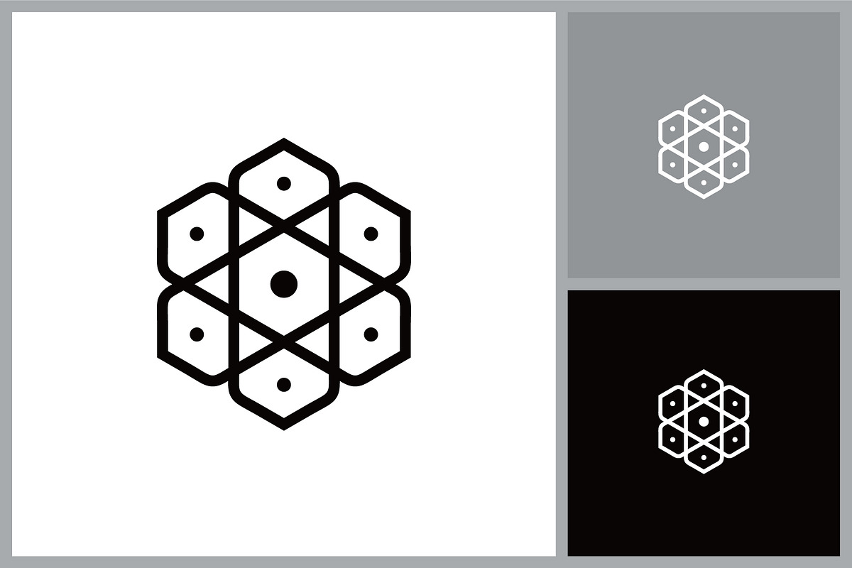 Geometric Hexagon Network Vector, a Branding & Logo Template by quadrazo (Photo 2 of 2)