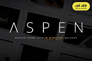 Aspen - Minimalist WordPress Theme, a WordPress Template by treethemes (Thumbnail 1 of 13)