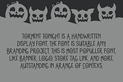 Torment Tonight - Halloween Font, a Handwritten Font by QR Design Studio (Thumbnail 2 of 6)