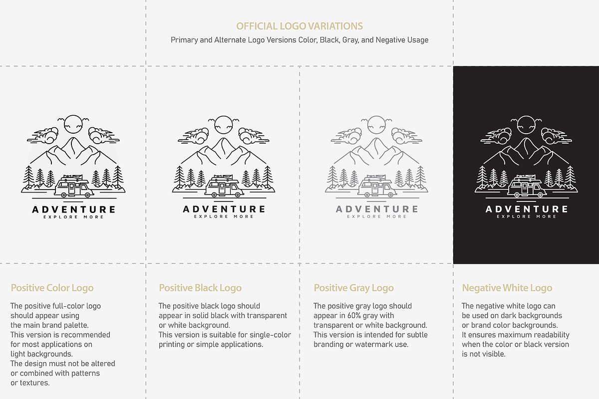 Camper van logo design, a Branding & Logo Template by vexper (Photo 2 of 4)