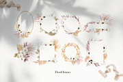 Watercolor boho floral clipart, an Illustration by Color Hugs Art (Thumbnail 3 of 12)