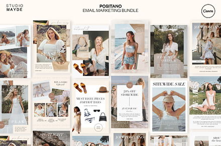 POSITANO | Email Marketing Bundle, an Email Template by Studio Mayde
