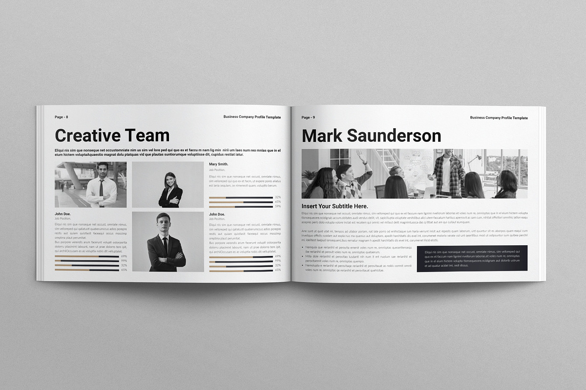 Business Company Profile Landscape, a Brochure Template by E-Type (Photo 4 of 8)