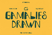 CS Gamalies Drawn, a Sans Serif Font by Craft Supply Co. (Thumbnail 1 of 8)