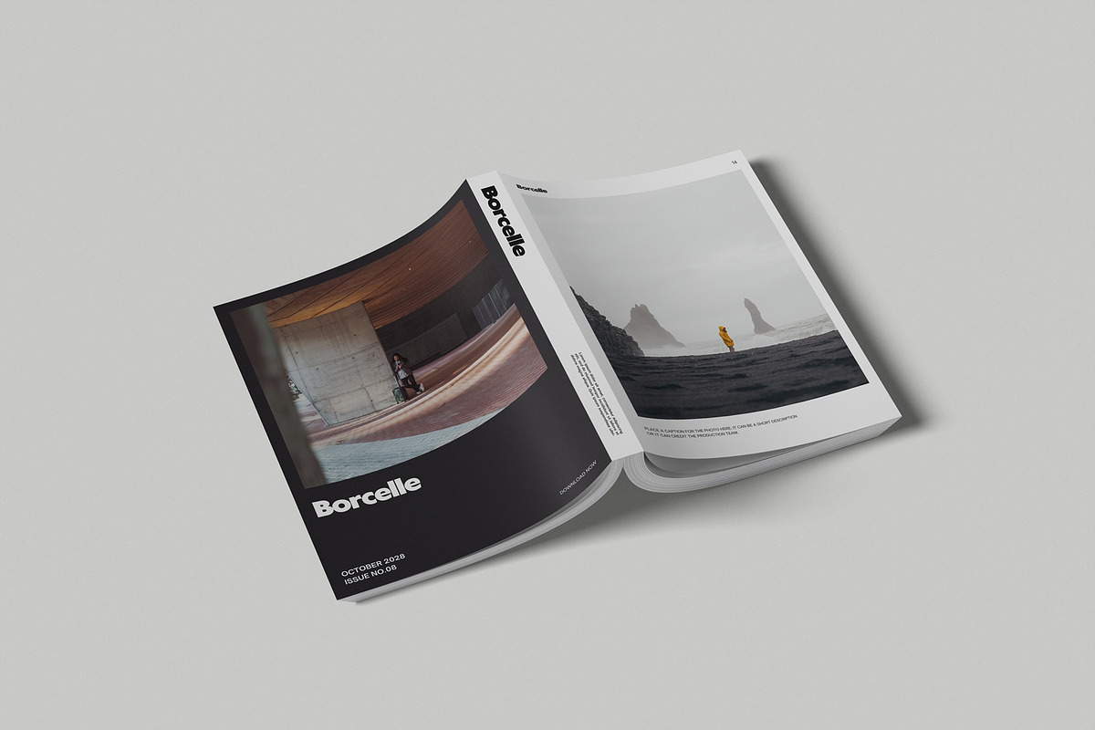 High Quality A4 Book Cover Mockup, a Books & Magazine Mockup by UFR_GRAPHIC (Photo 1 of 4)