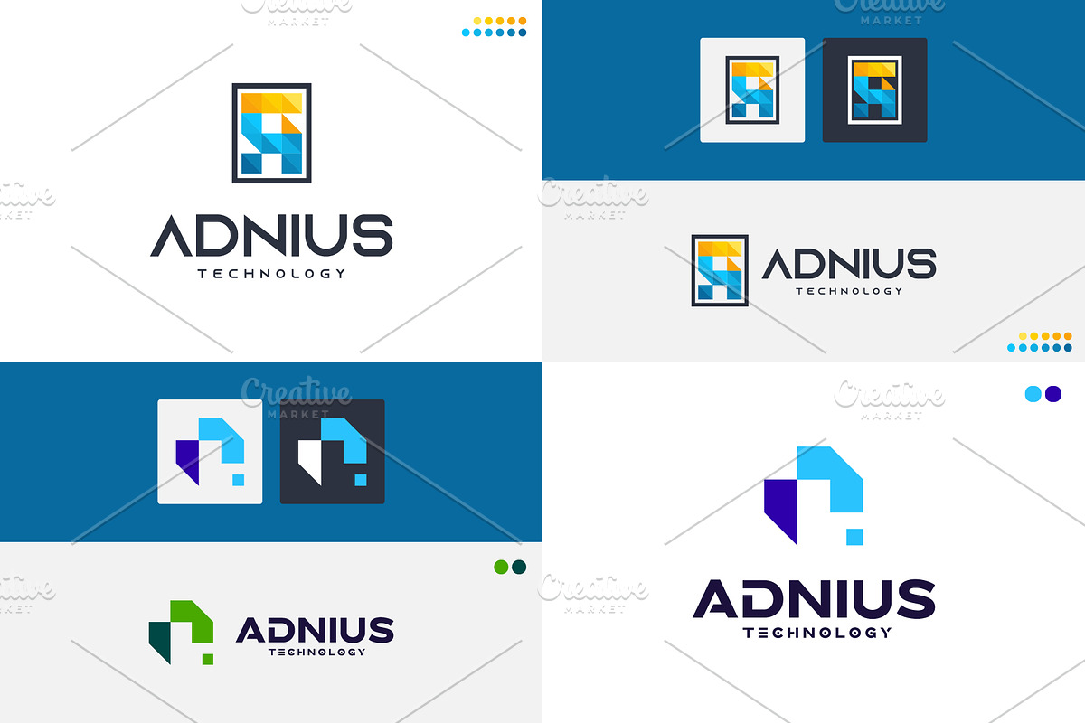 Set of Letter A initial logo designs, a Branding & Logo Template by Lucky Creative (Photo 3 of 5)